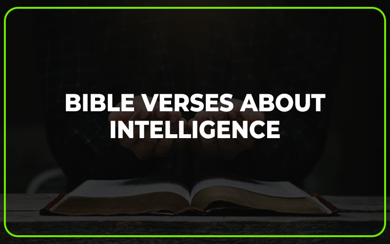 Bible Verses About Intelligence