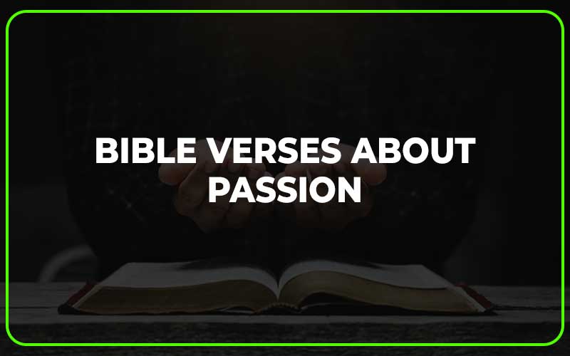 Bible Verses About Passion