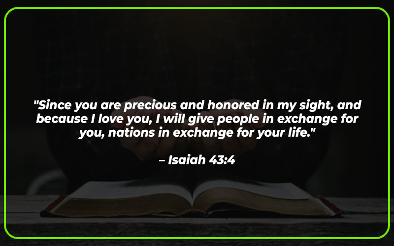 Bible Verses about You are Precious in His Sight